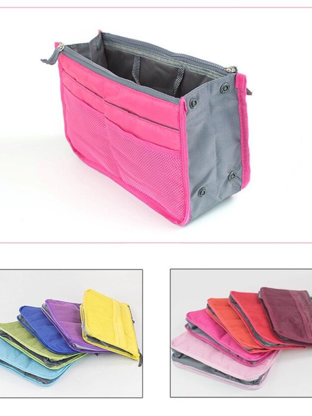 Handbag Organizer Insert/ Divider/Purse Tote Black /Cosmetics & Much More - NWT - Picture 10 of 10